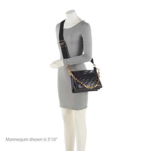 Louis Vuitton Monogram Embossed Lambskin Coussin PM Shoulder Bag (SHF-23655)