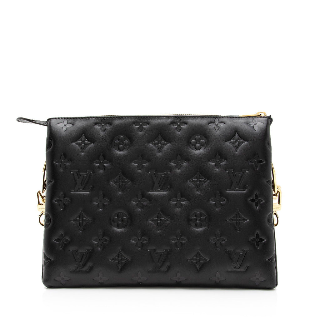 Louis Vuitton Monogram Embossed Lambskin Coussin PM Shoulder Bag (SHF-Y5gEUo)