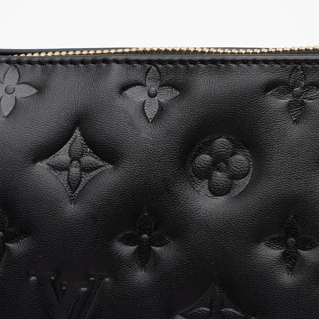 Louis Vuitton Monogram Embossed Lambskin Coussin PM Shoulder Bag (SHF-Y5gEUo)