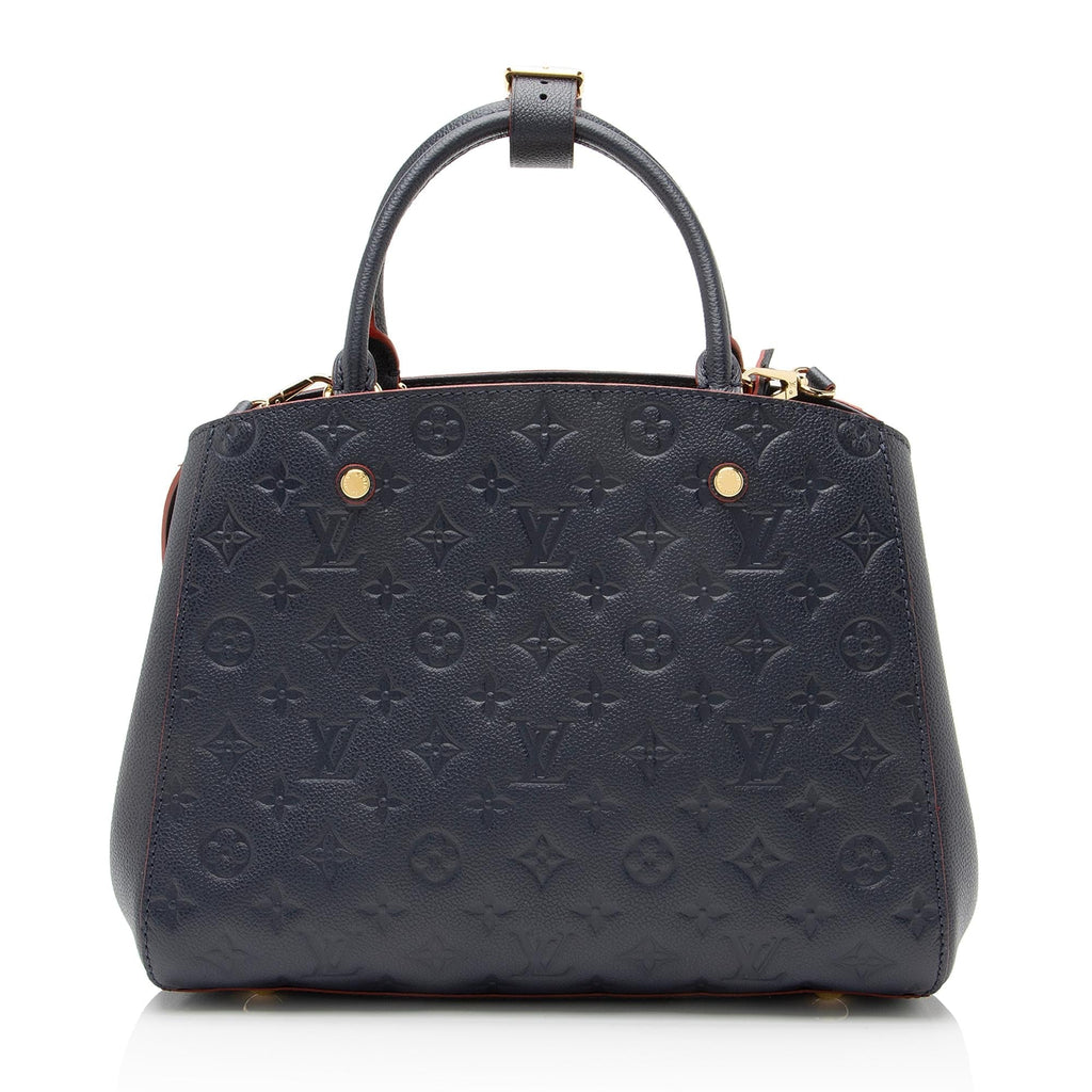 Louis Vuitton Monogram Empreinte Montaigne MM Satchel (SHF-23309)