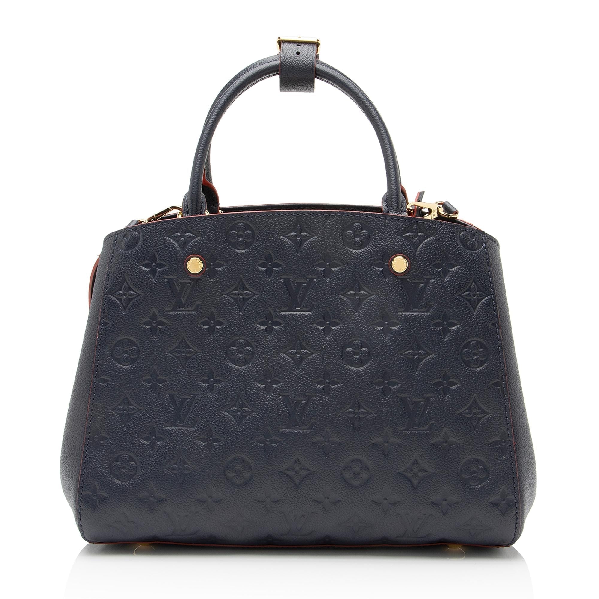 Louis Vuitton Monogram Empreinte Montaigne MM Satchel (SHF-23309)