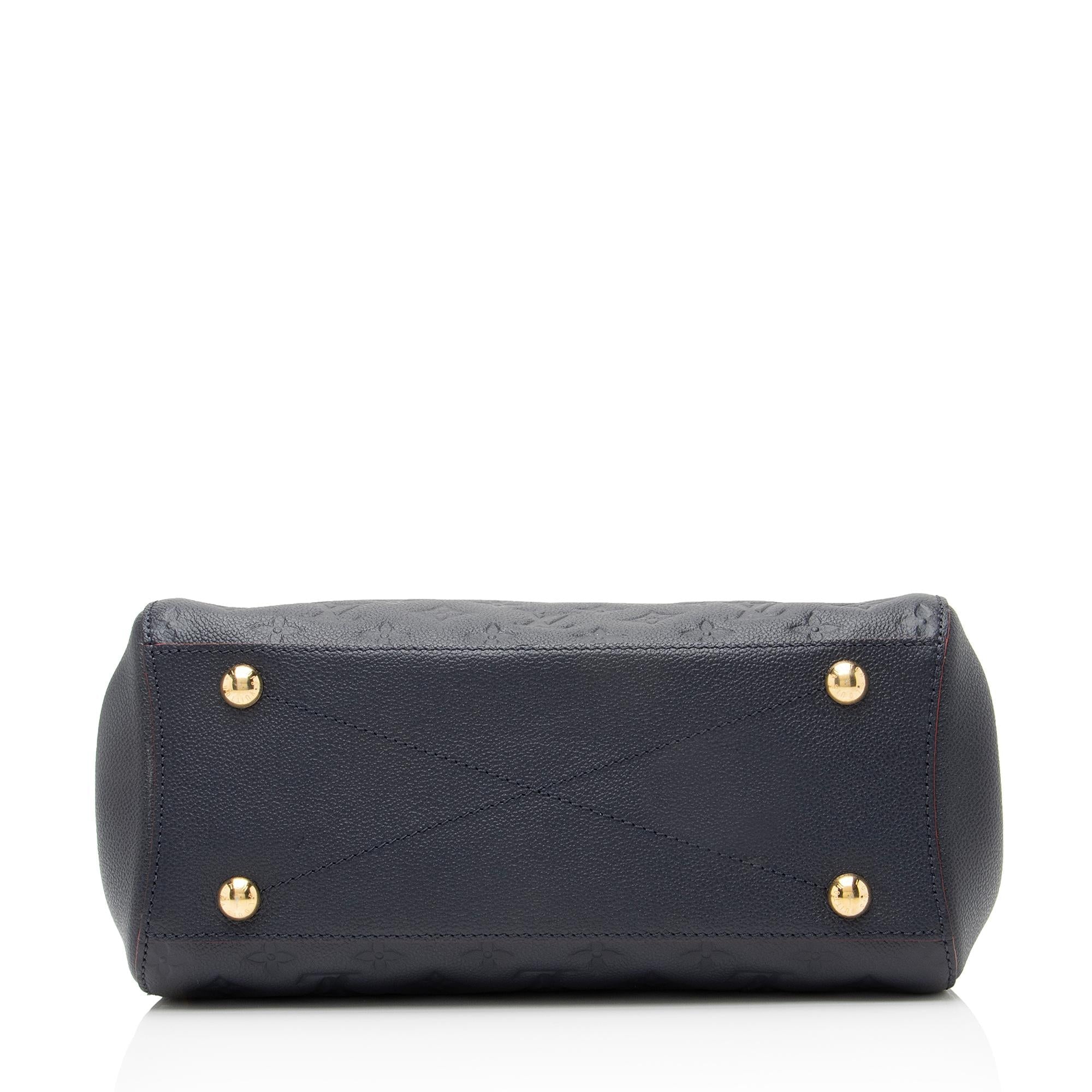 Louis Vuitton Monogram Empreinte Montaigne MM Satchel (SHF-23309)
