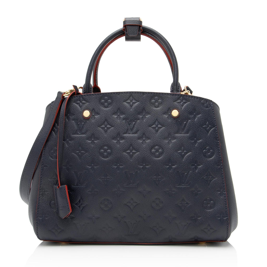 Louis Vuitton Monogram Empreinte Montaigne MM Satchel (SHF-23309)