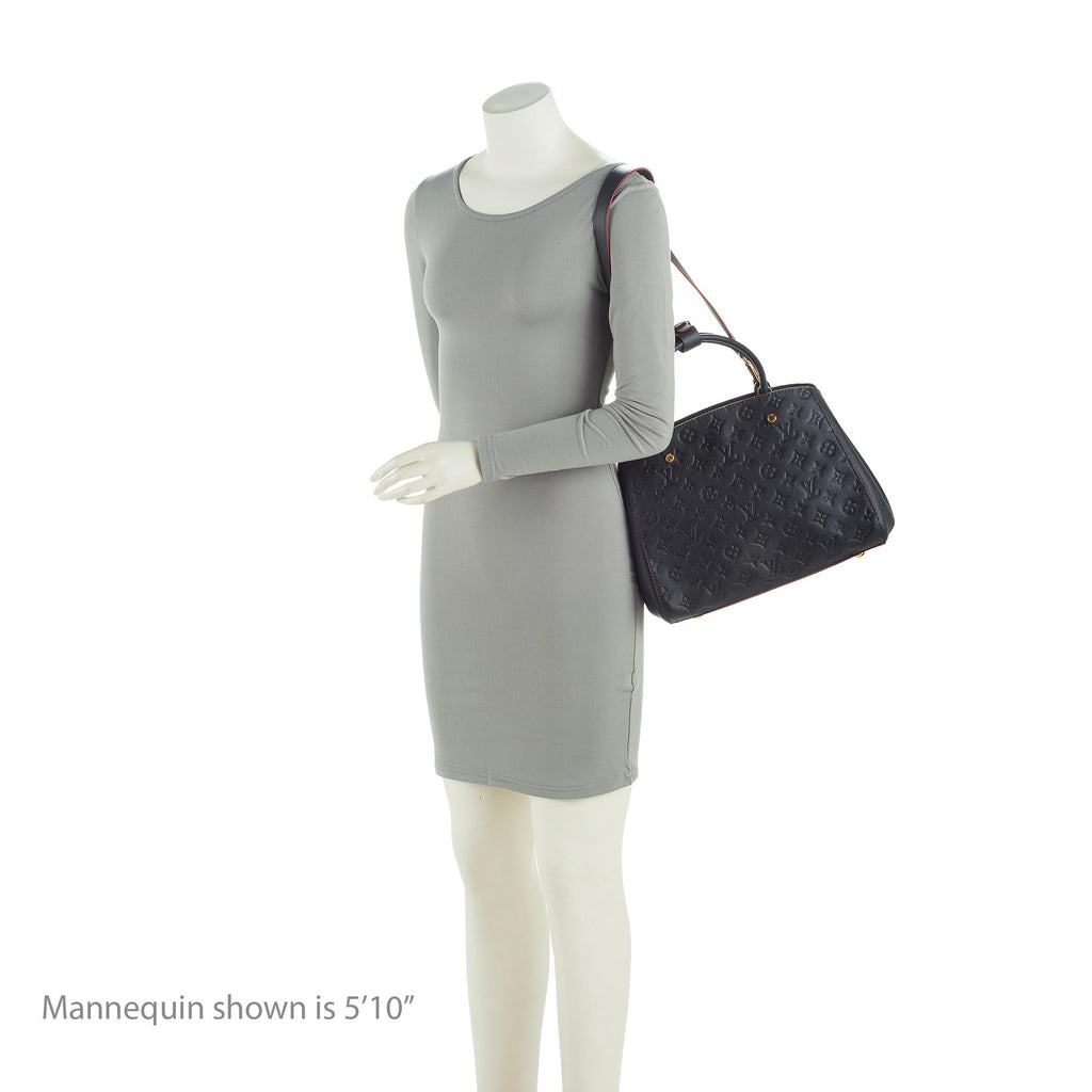 Louis Vuitton Monogram Empreinte Montaigne MM Satchel (SHF-23309)
