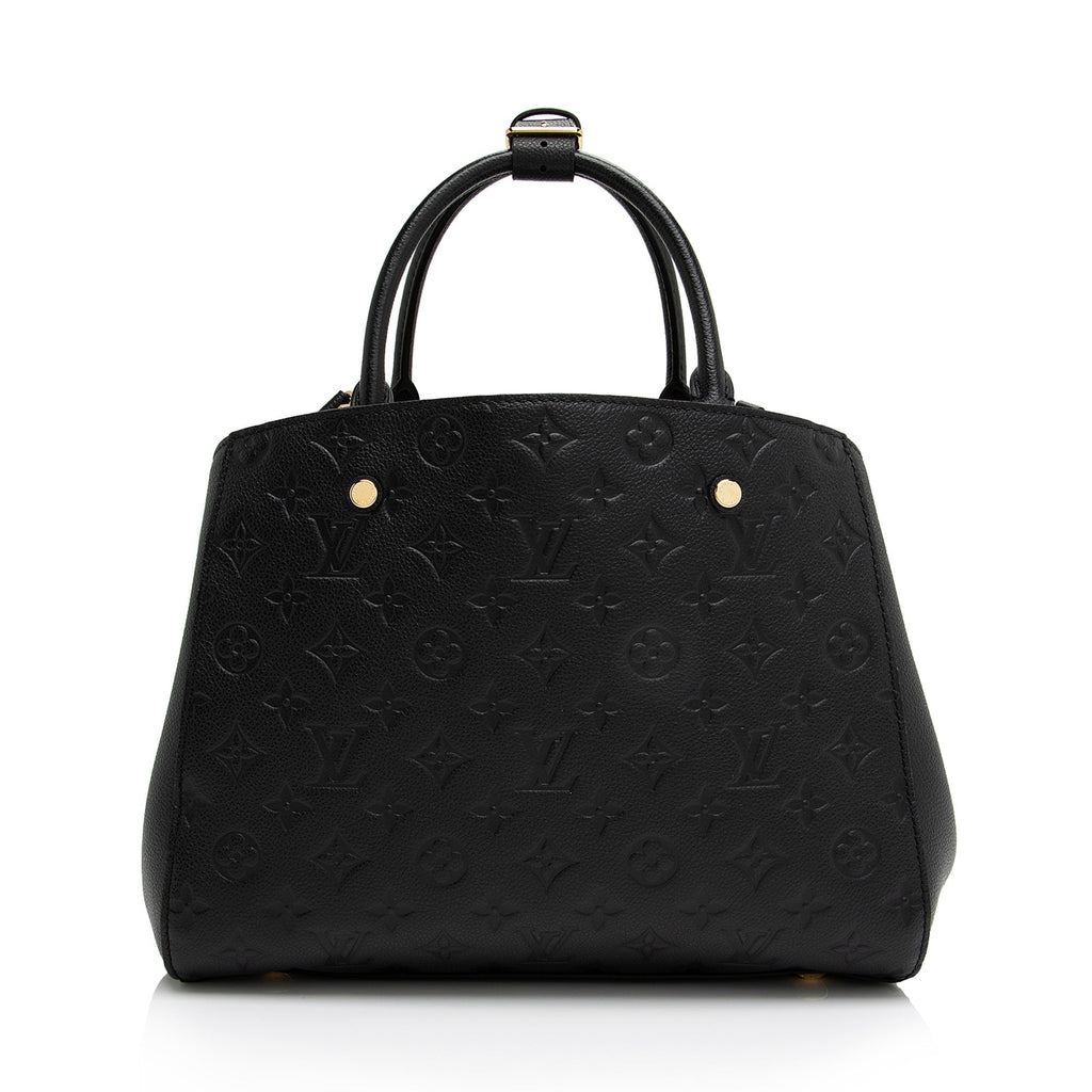 Louis Vuitton Monogram Empreinte Montaigne MM Satchel (SHF-MHeDUt)