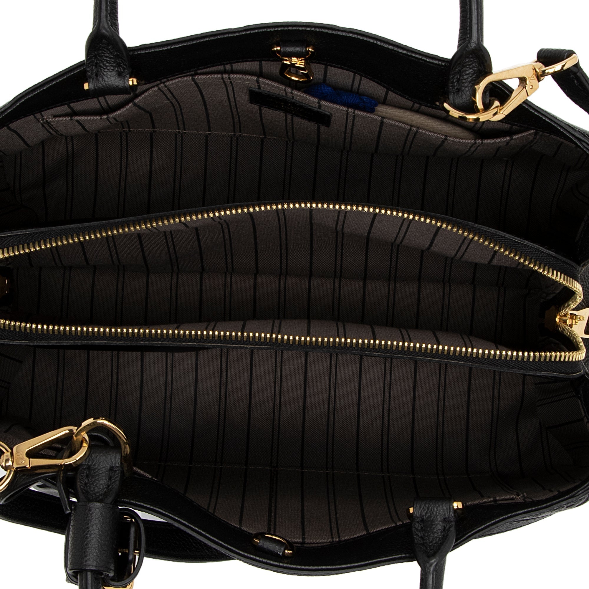 Louis Vuitton Monogram Empreinte Montaigne MM Satchel (SHF-MHeDUt)