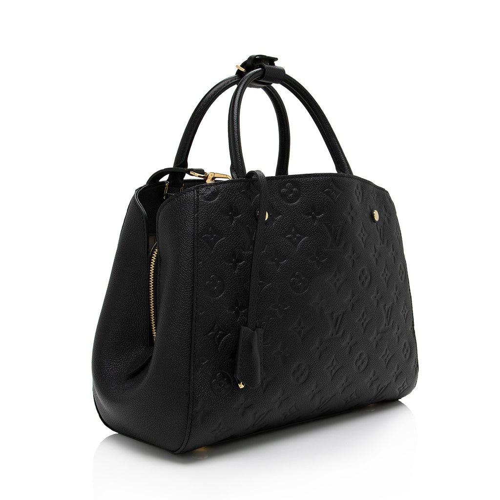Louis Vuitton Monogram Empreinte Montaigne MM Satchel (SHF-MHeDUt)