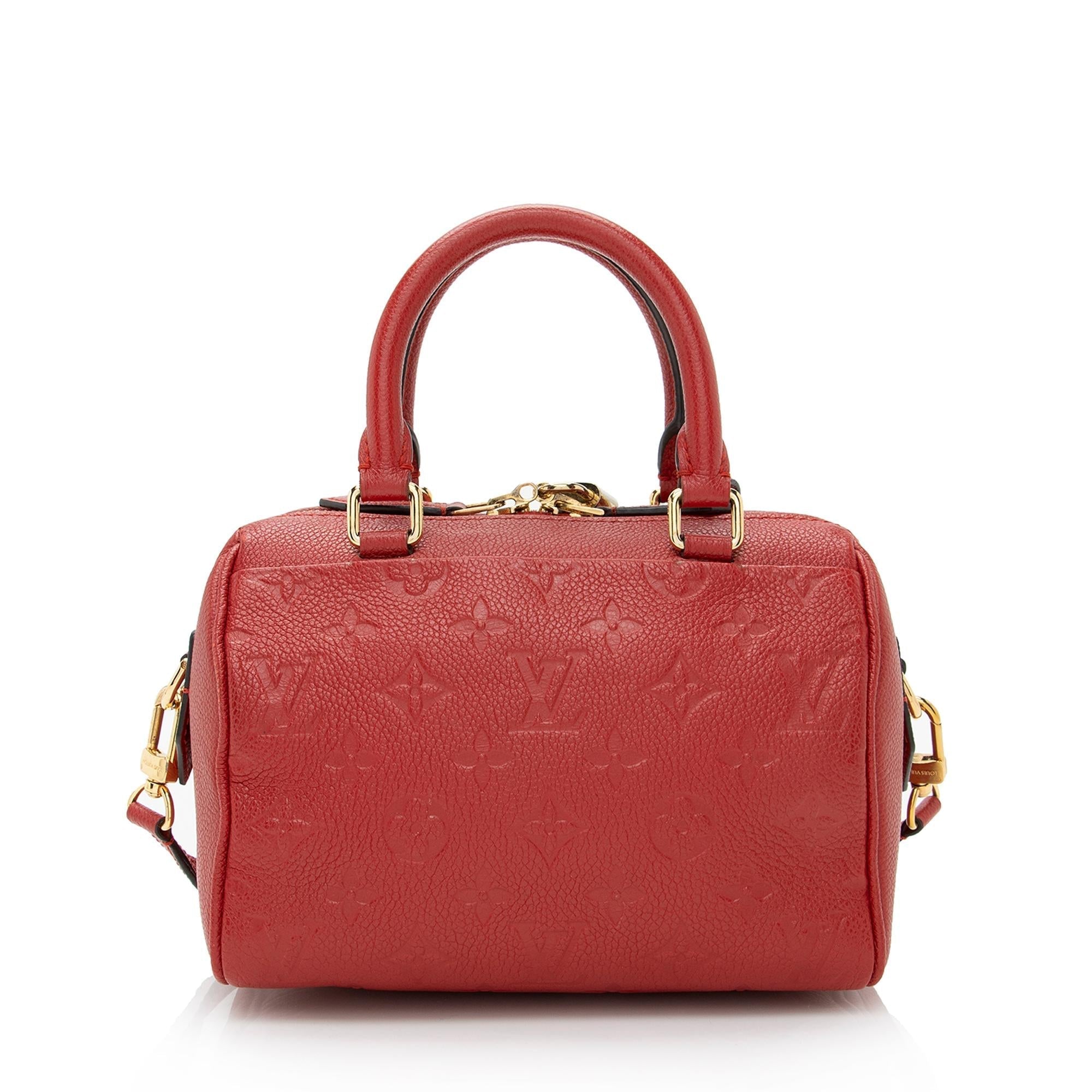 Louis Vuitton Monogram Empreinte Speedy Bandouliere 20 NM Satchel (SHF-22563)