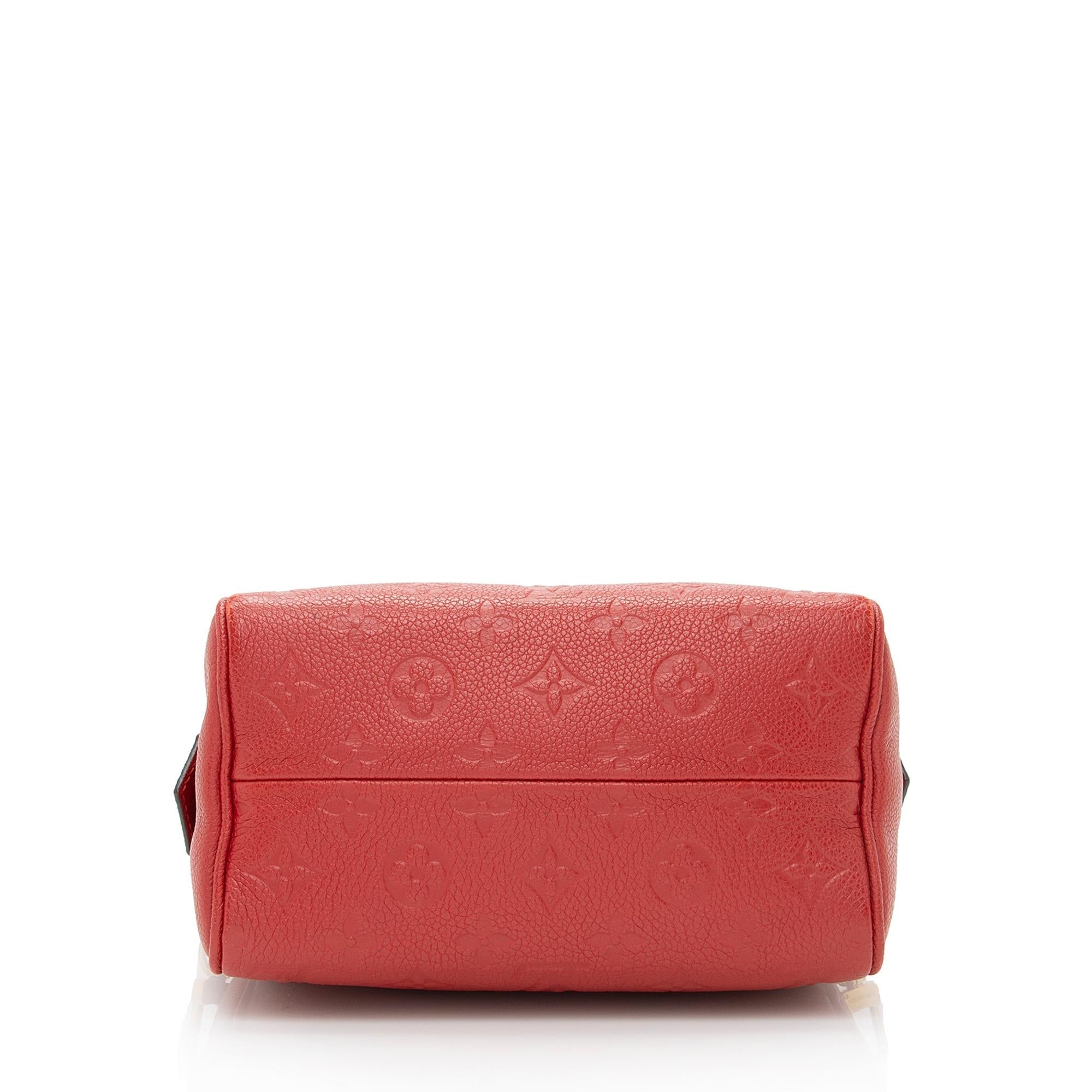 Louis Vuitton Monogram Empreinte Speedy Bandouliere 20 NM Satchel (SHF-22563)