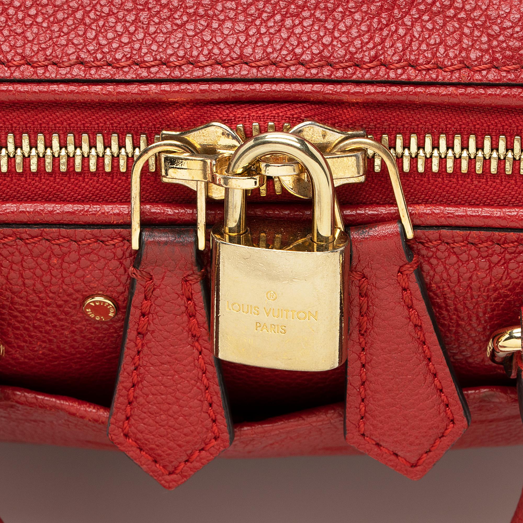 Louis Vuitton Monogram Empreinte Speedy Bandouliere 20 NM Satchel (SHF-22563)