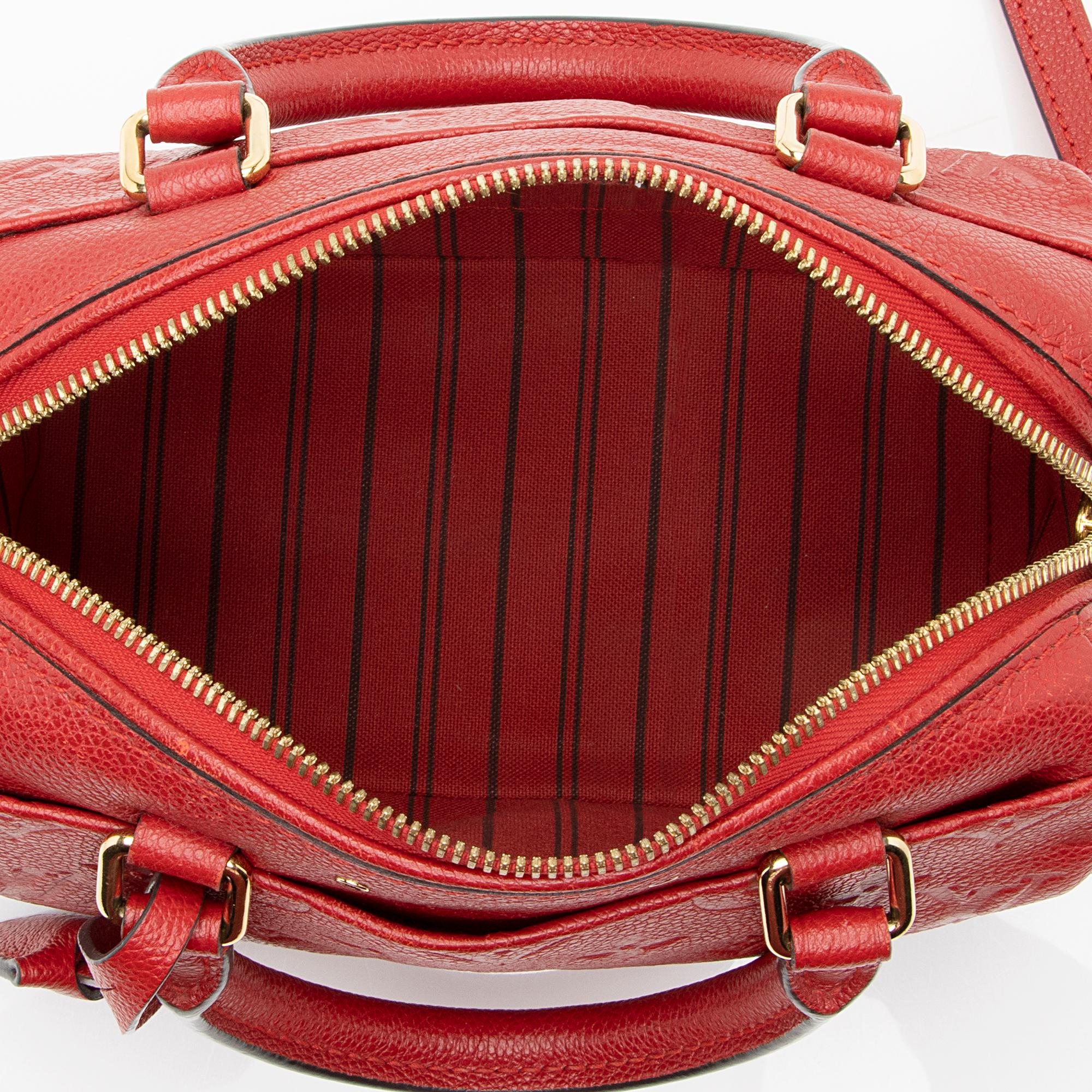 Louis Vuitton Monogram Empreinte Speedy Bandouliere 20 NM Satchel (SHF-22563)