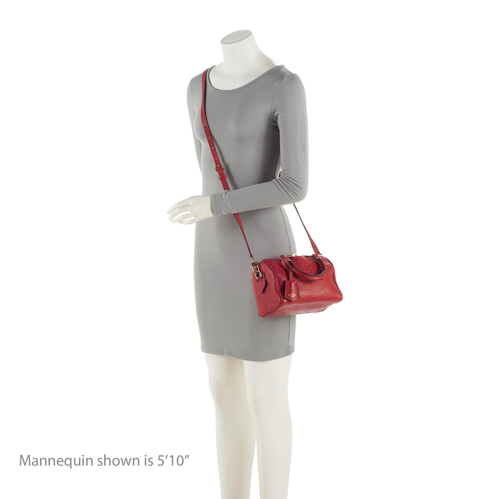 Louis Vuitton Monogram Empreinte Speedy Bandouliere 20 NM Satchel (SHF-22563)