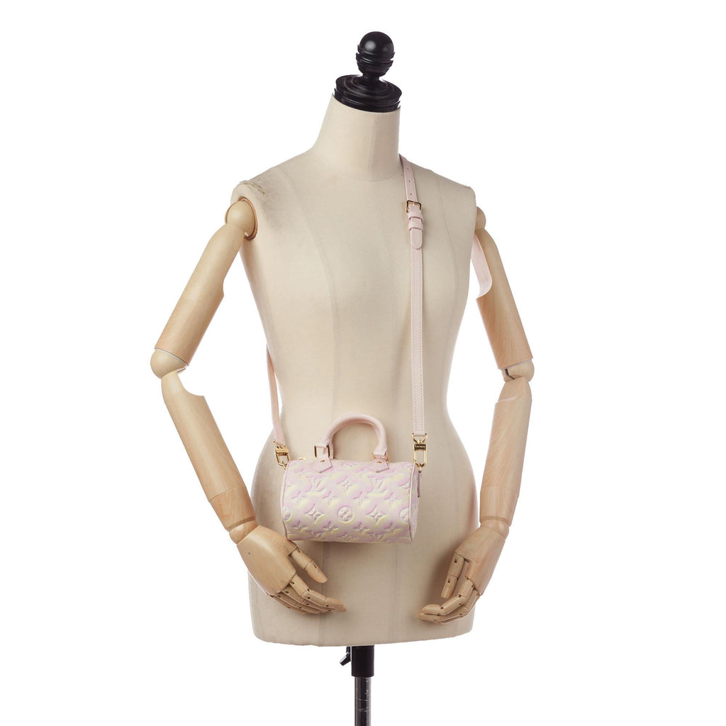 Louis Vuitton Monogram Empreinte Summer Stardust Nano Speedy (SHG-ypz2SU)