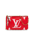 Louis Vuitton Monogram Giant Double Zip Pochette (SHG-19PTmJ)