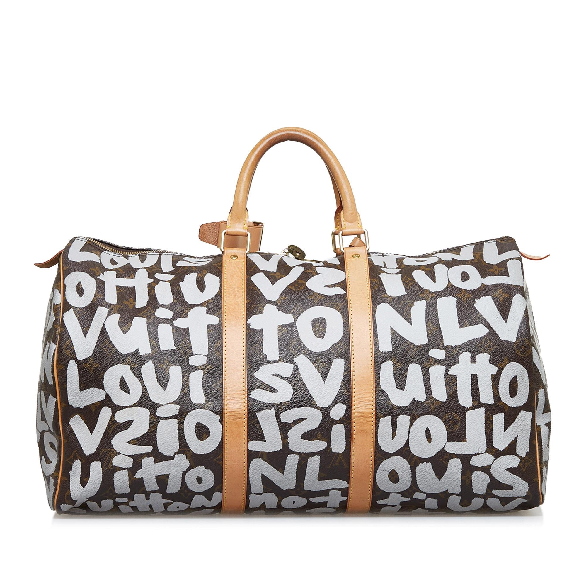 Louis Vuitton Monogram Graffiti Keepall 50