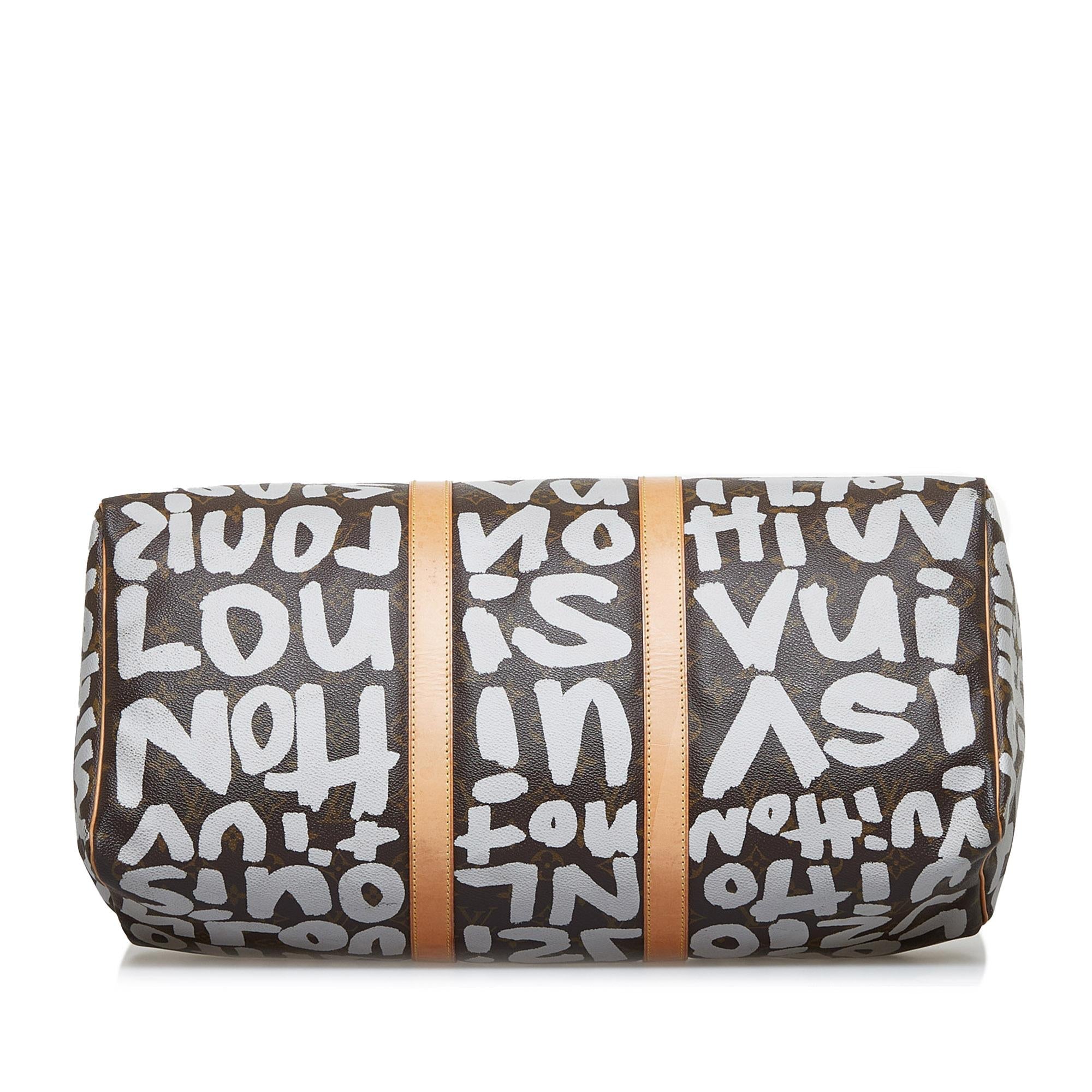 Louis Vuitton Monogram Graffiti Keepall 50