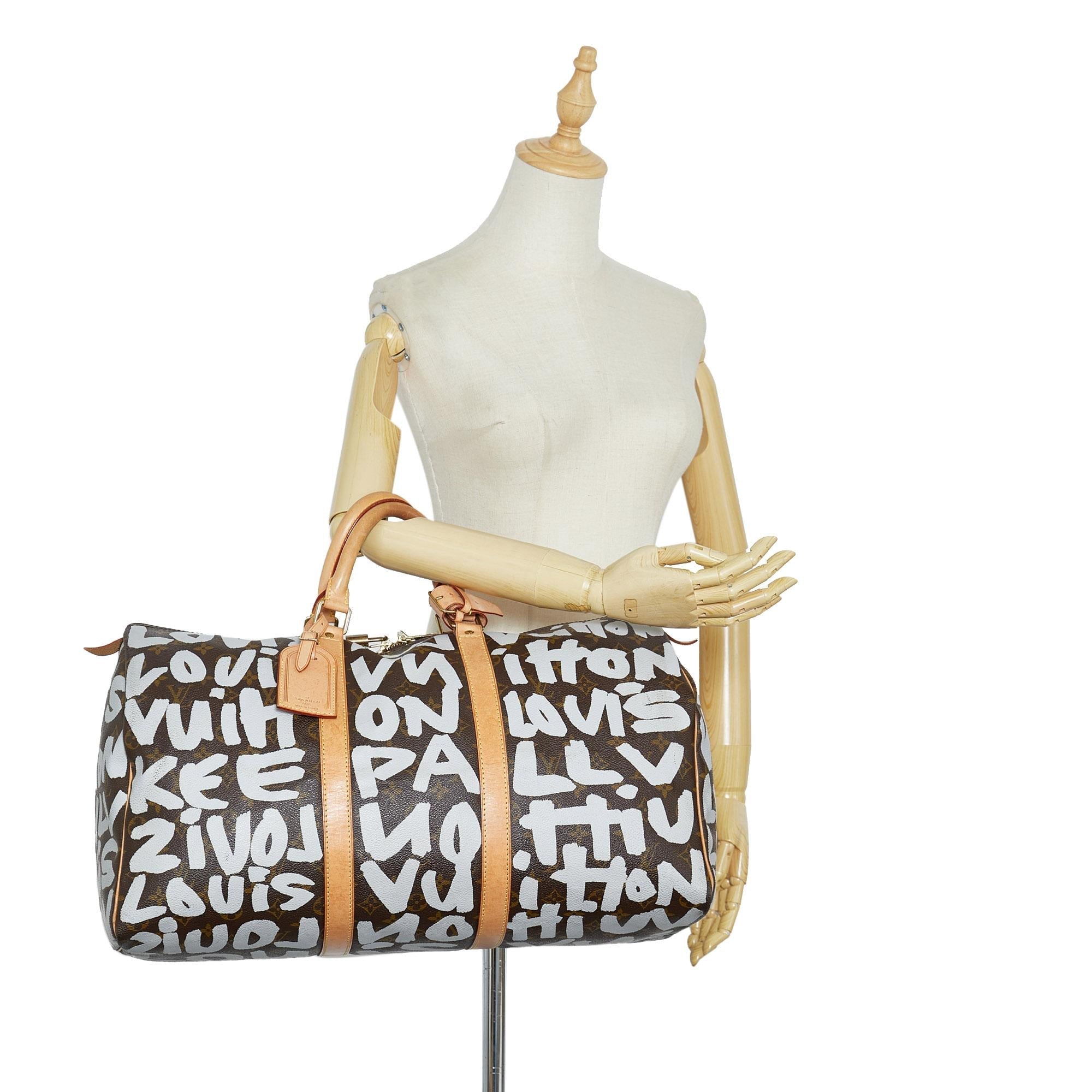 Louis Vuitton Monogram Graffiti Keepall 50