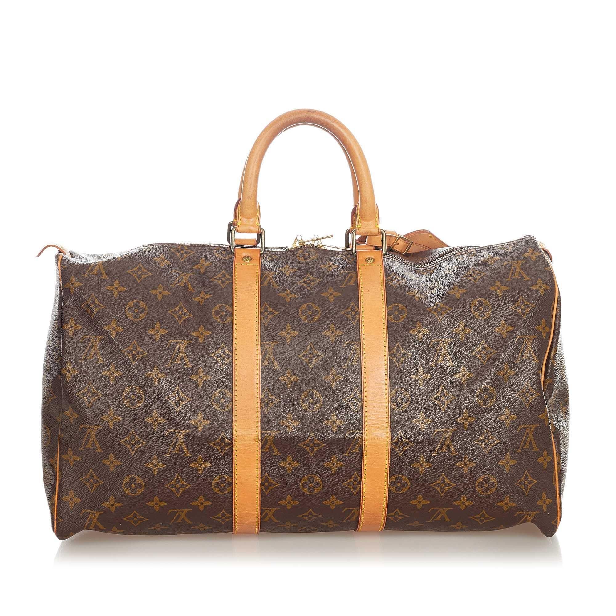 Louis Vuitton Monogram Keepall 45 (SHG-22116)