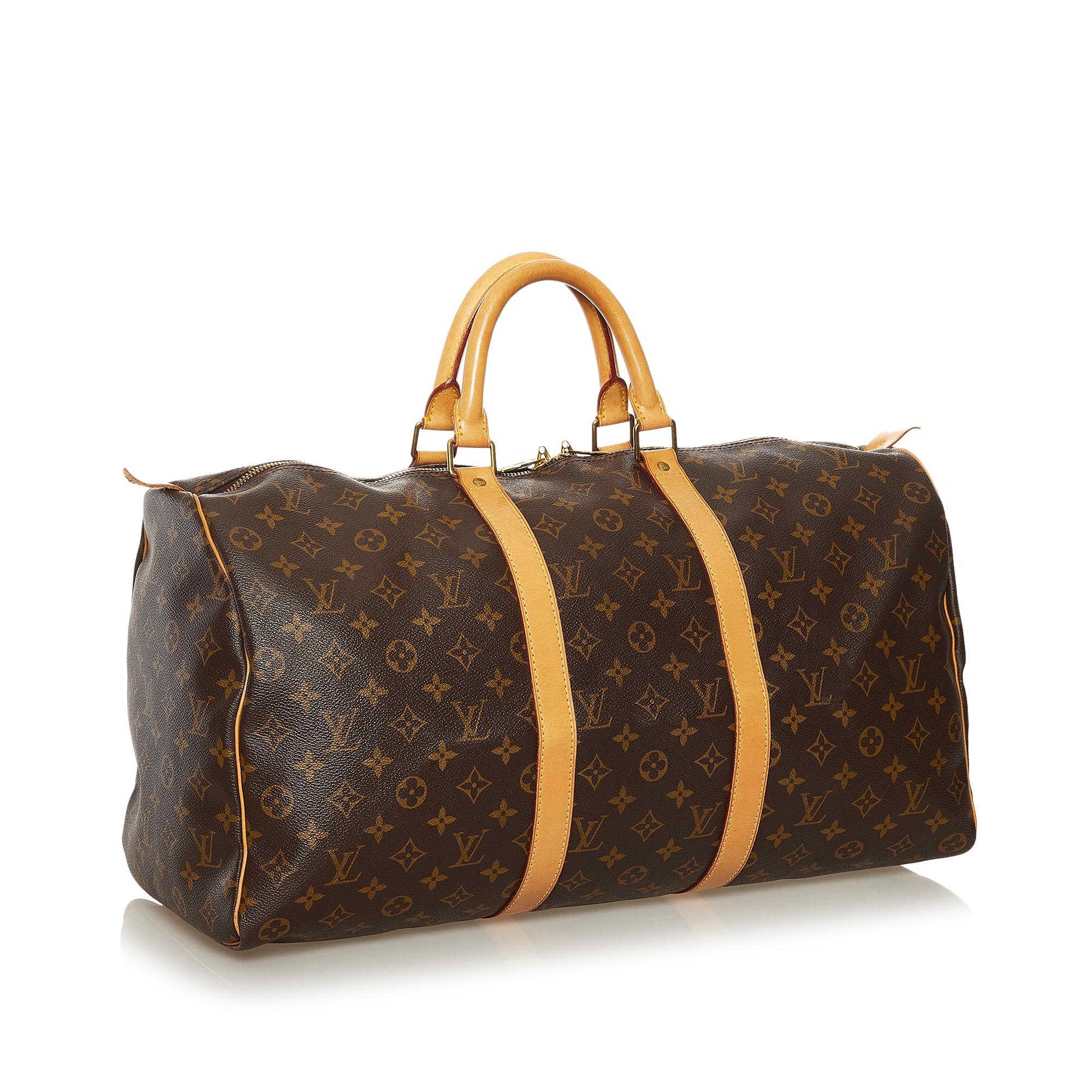 Louis Vuitton Monogram Keepall 50 (SHG-34921)
