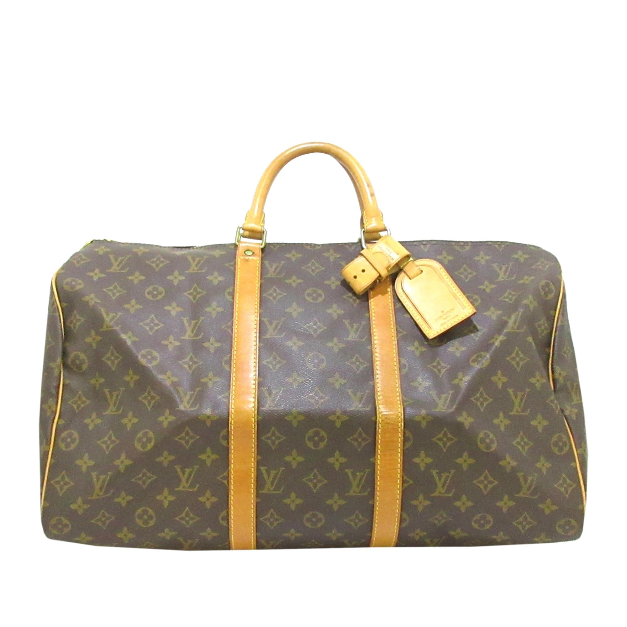 Louis Vuitton Monogram Keepall 50 (SHG-36255)