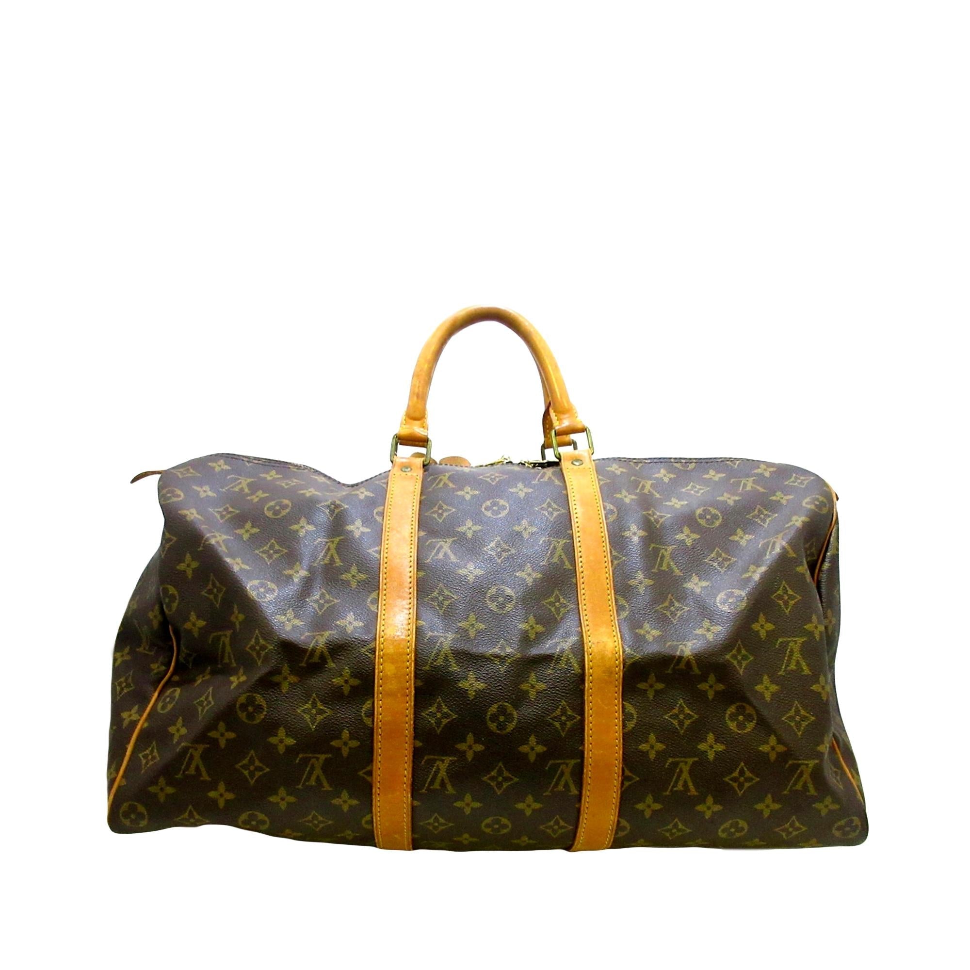 Louis Vuitton Monogram Keepall 50 (SHG-36366)