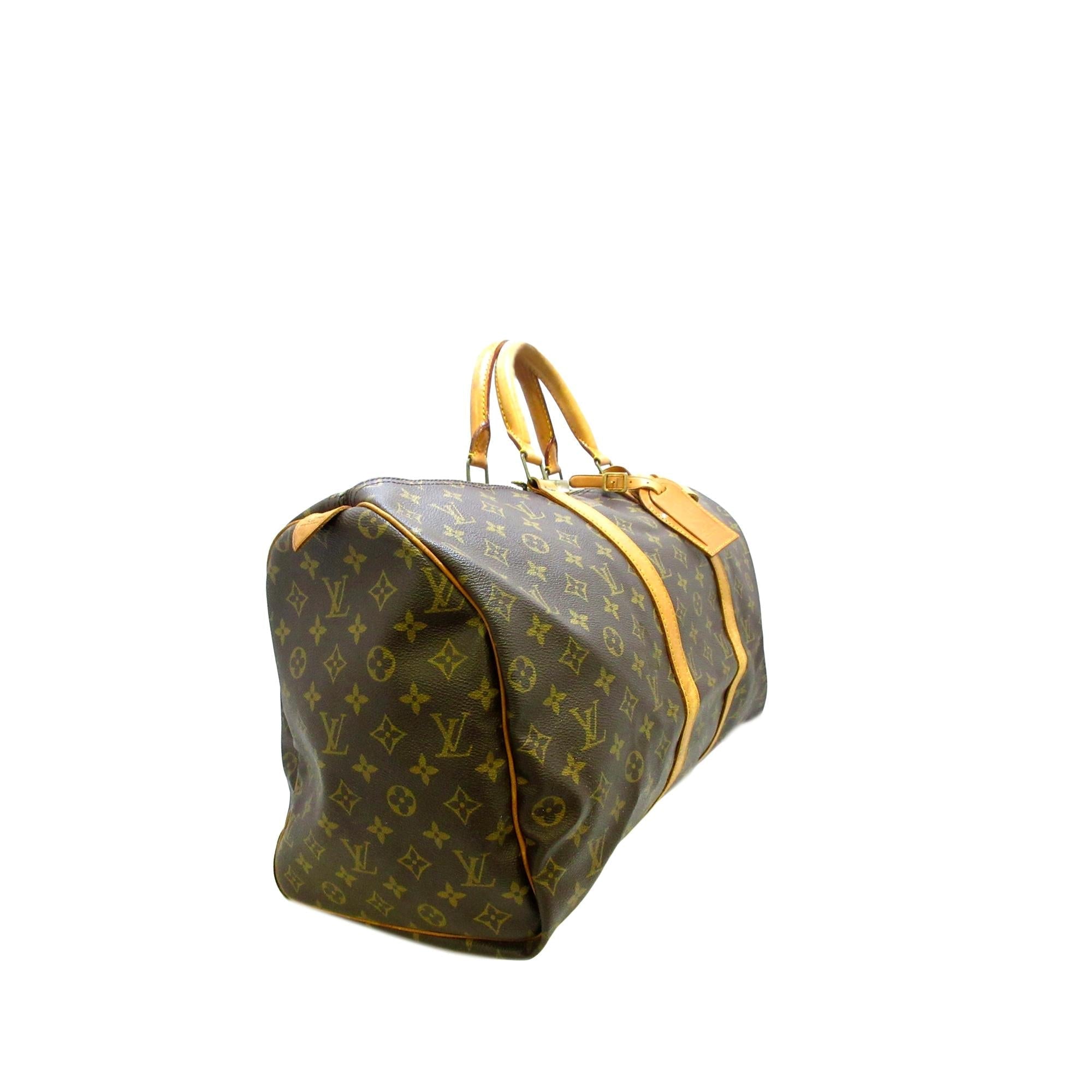 Louis Vuitton Monogram Keepall 50 (SHG-36366)