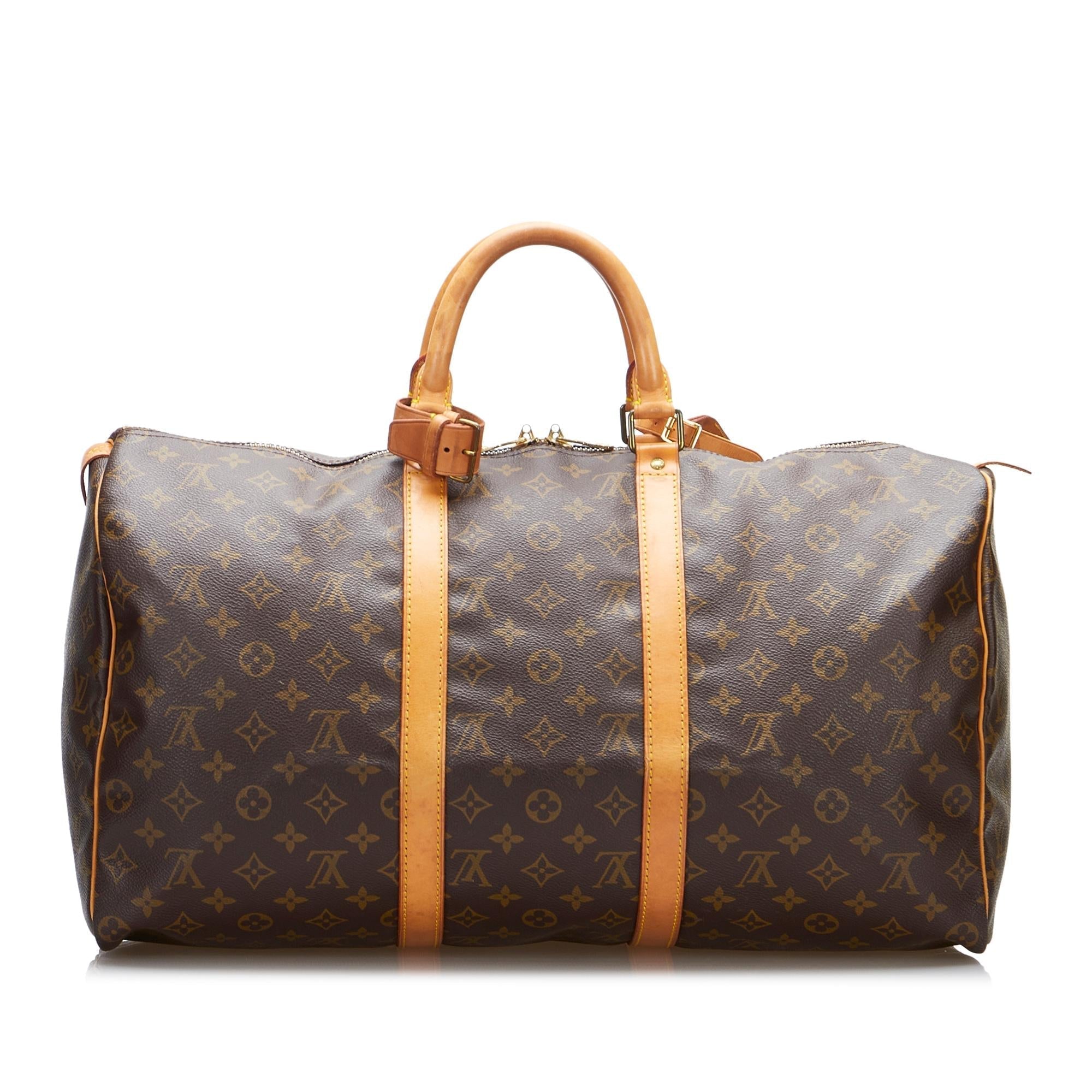 Louis Vuitton Monogram Keepall 50 (SHG-QtyFLB)