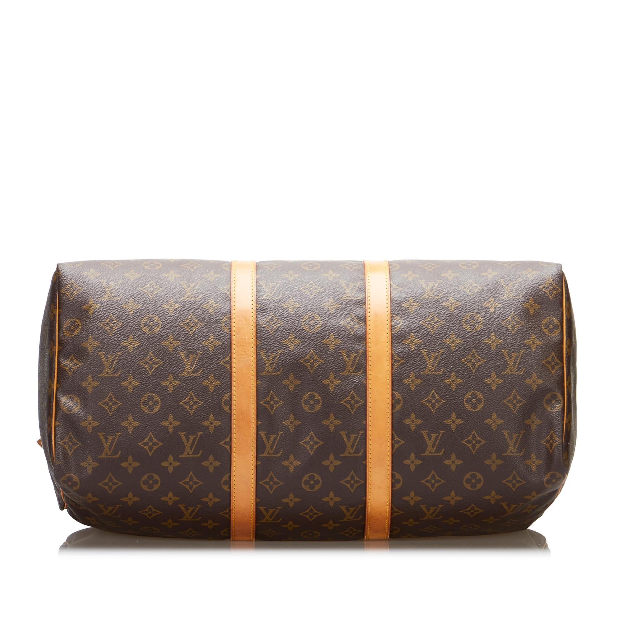 Louis Vuitton Monogram Keepall 50 (SHG-QtyFLB)