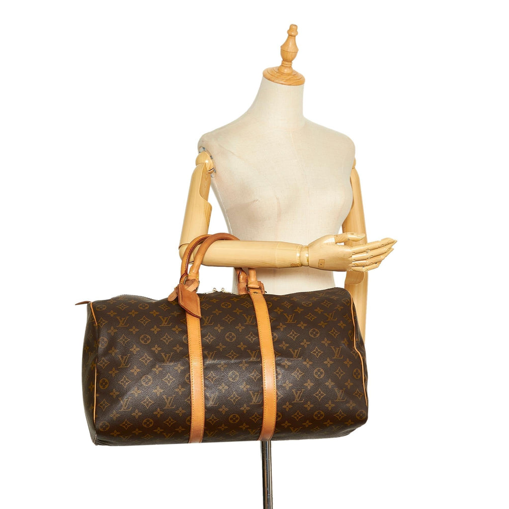 Louis Vuitton Monogram Keepall 50 (SHG-QtyFLB)