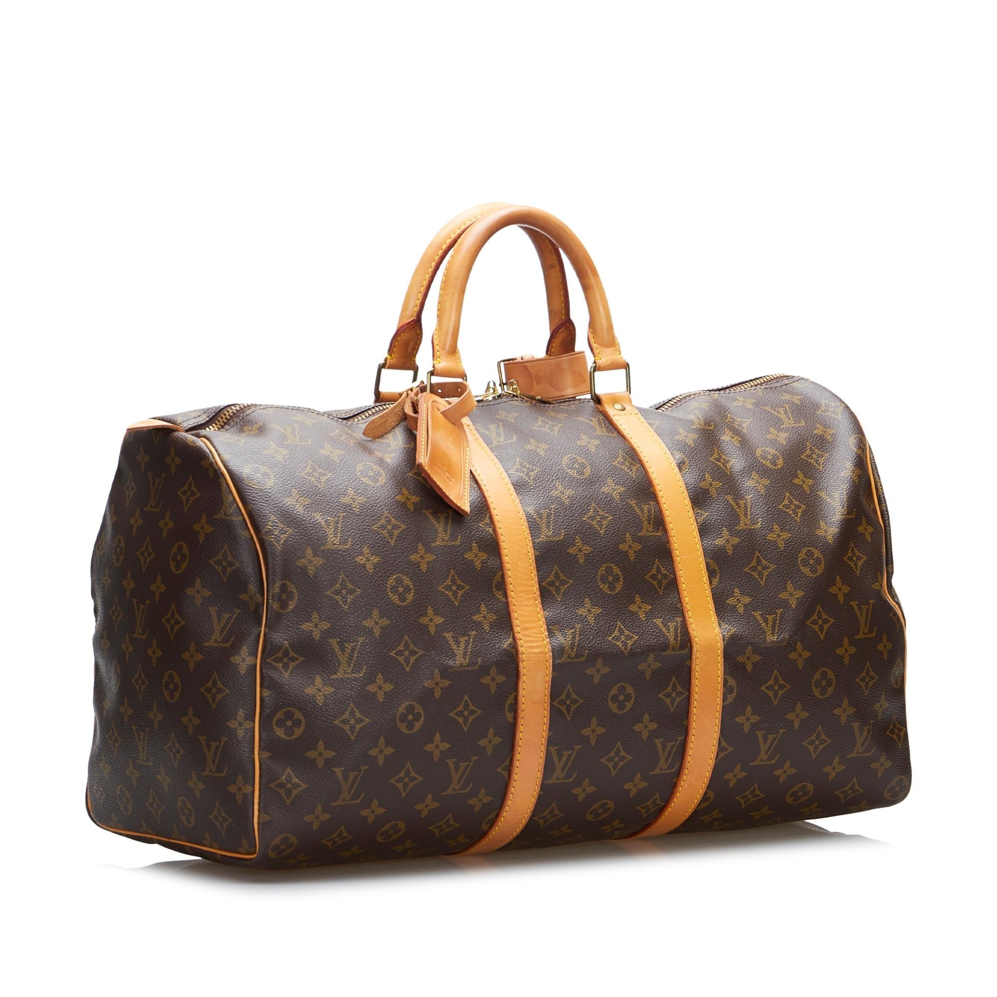 Louis Vuitton Monogram Keepall 50 (SHG-QtyFLB)