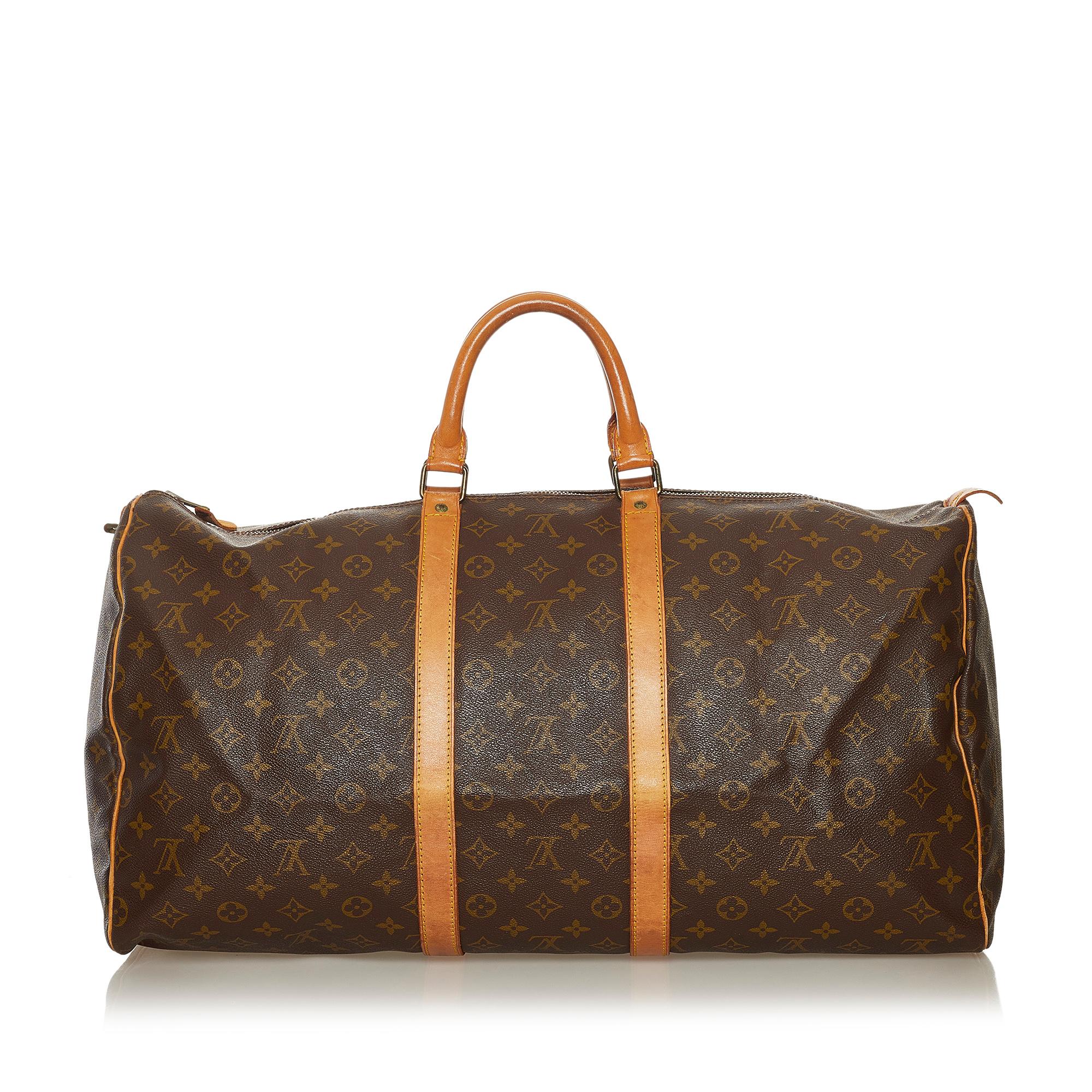 Louis Vuitton Monogram Keepall 55 (SHG-34985)