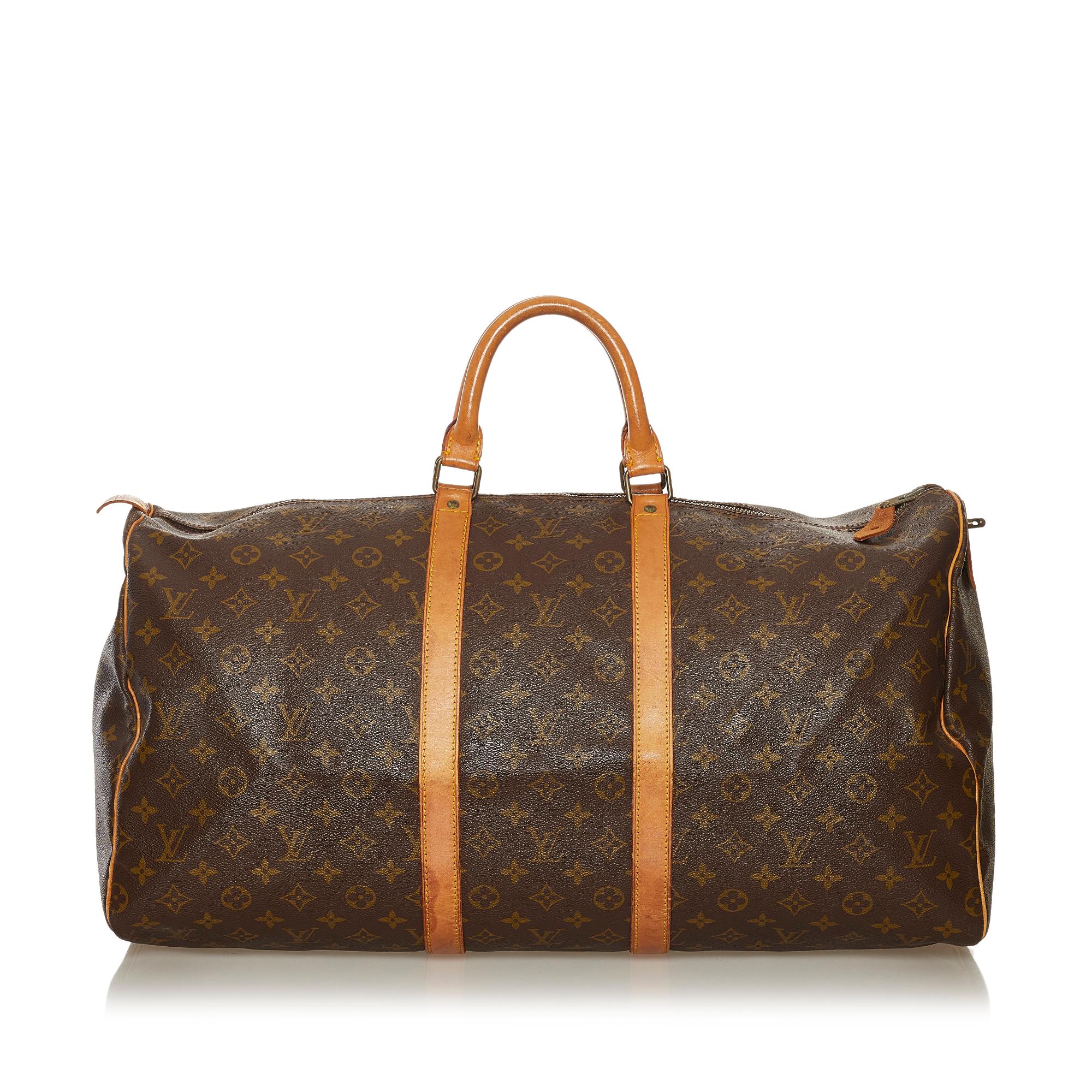 Louis Vuitton Monogram Keepall 55 (SHG-34985)