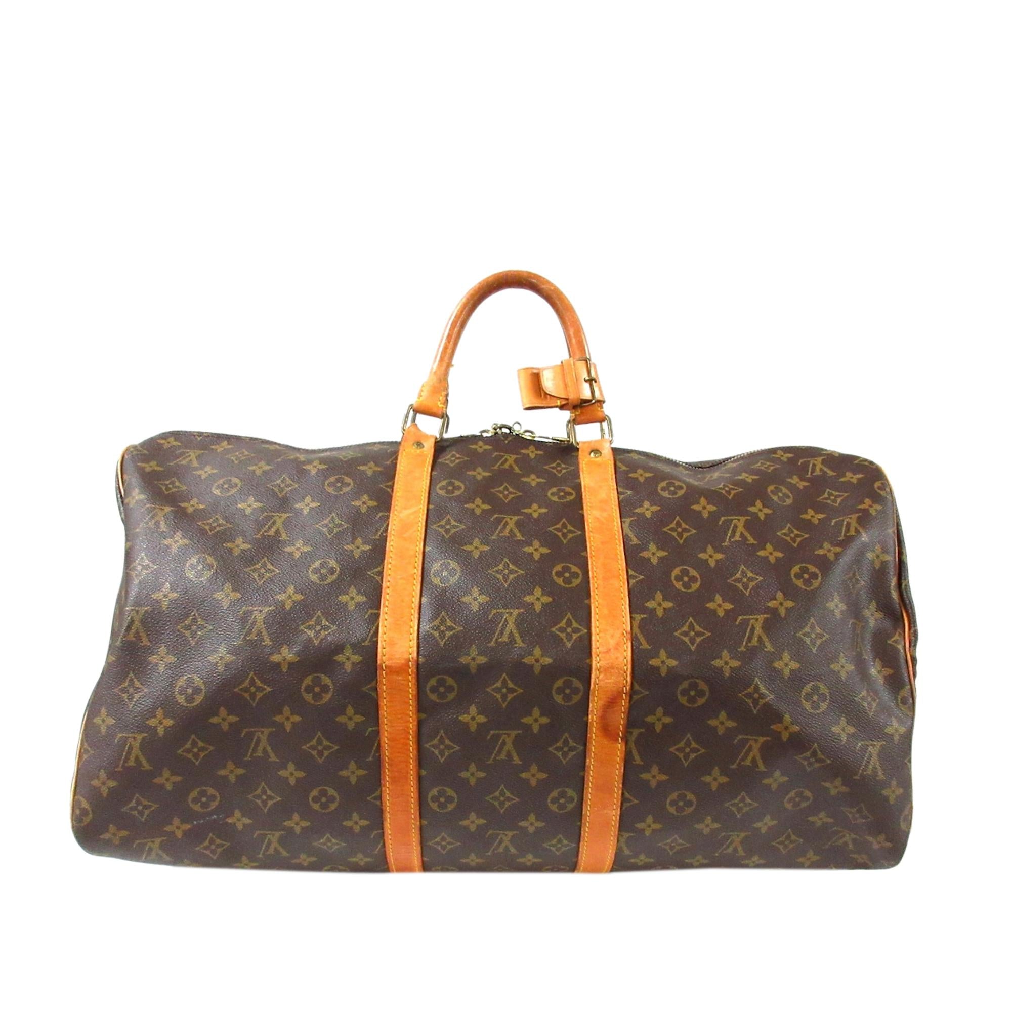 Louis Vuitton Monogram Keepall 55 (SHG-35770)