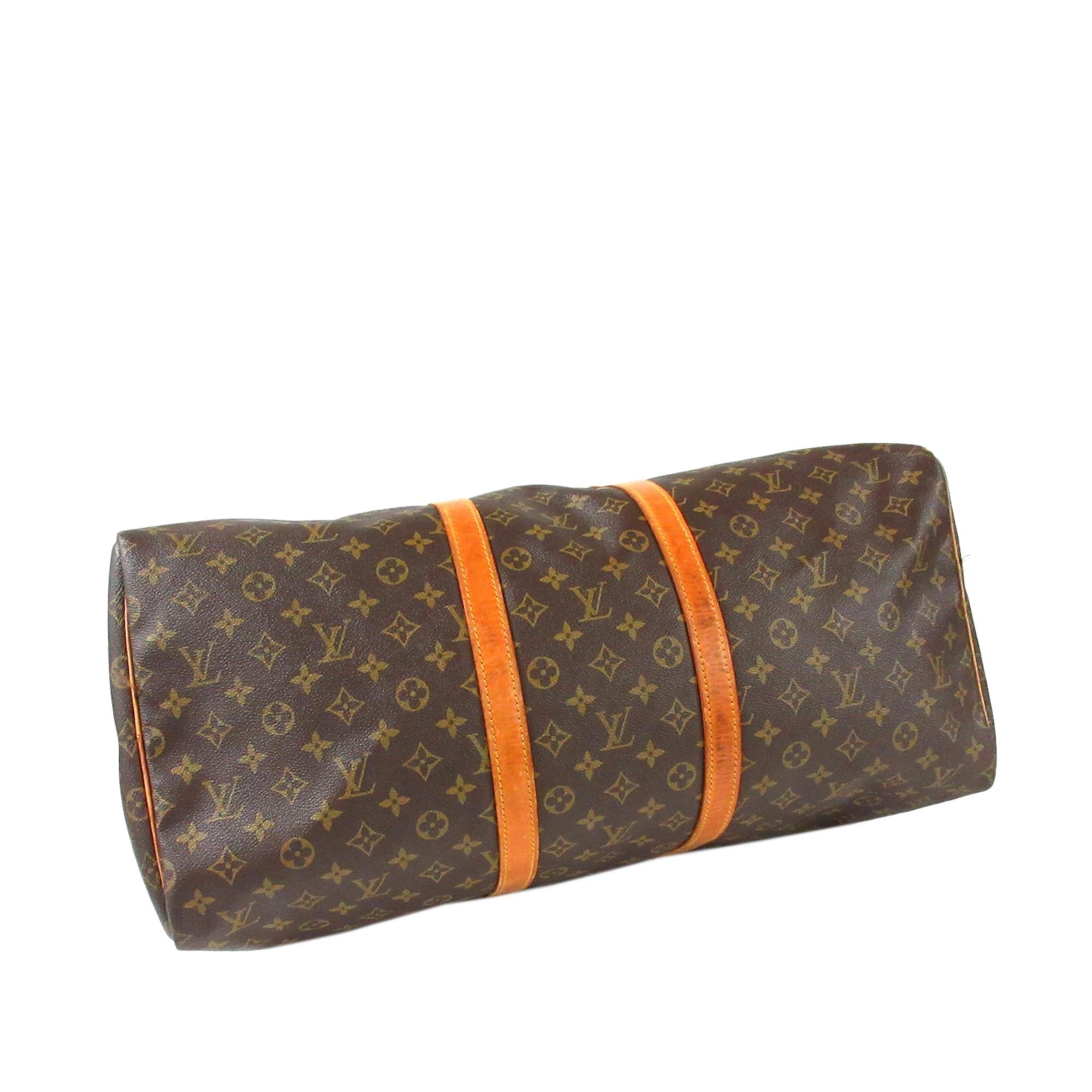 Louis Vuitton Monogram Keepall 55 (SHG-35770)