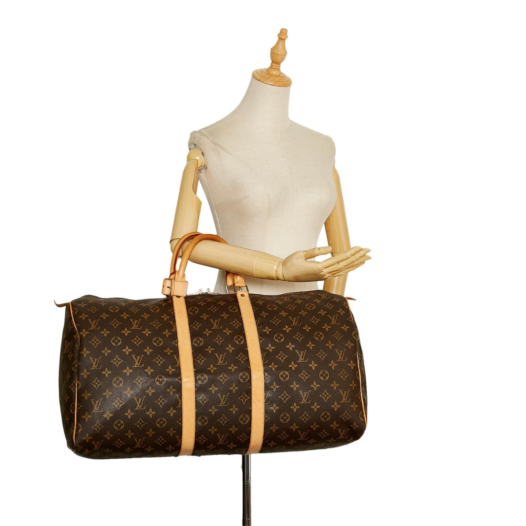 Louis Vuitton Monogram Keepall 55 (SHG-36244)