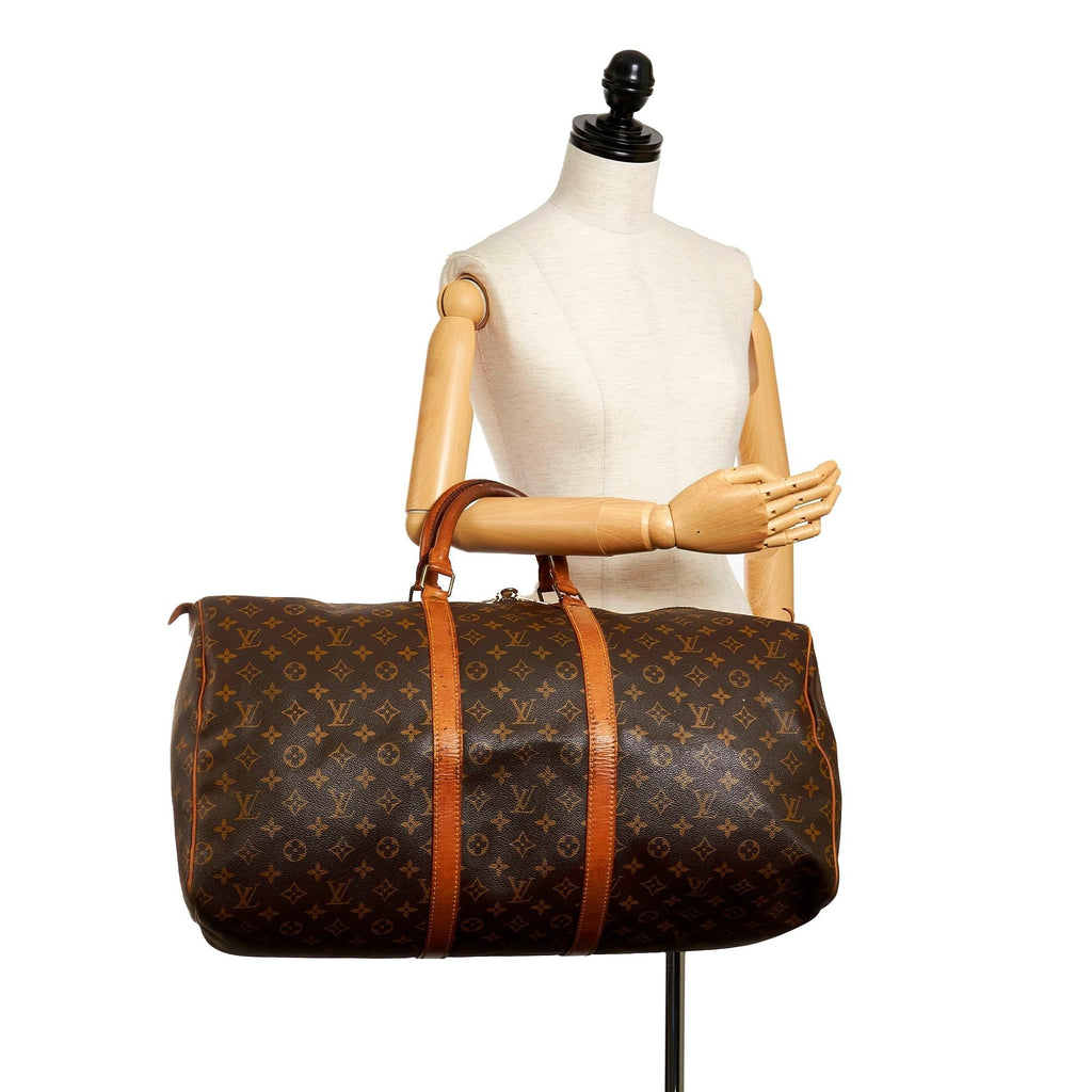 Louis Vuitton Monogram Keepall 55 (SHG-37699)