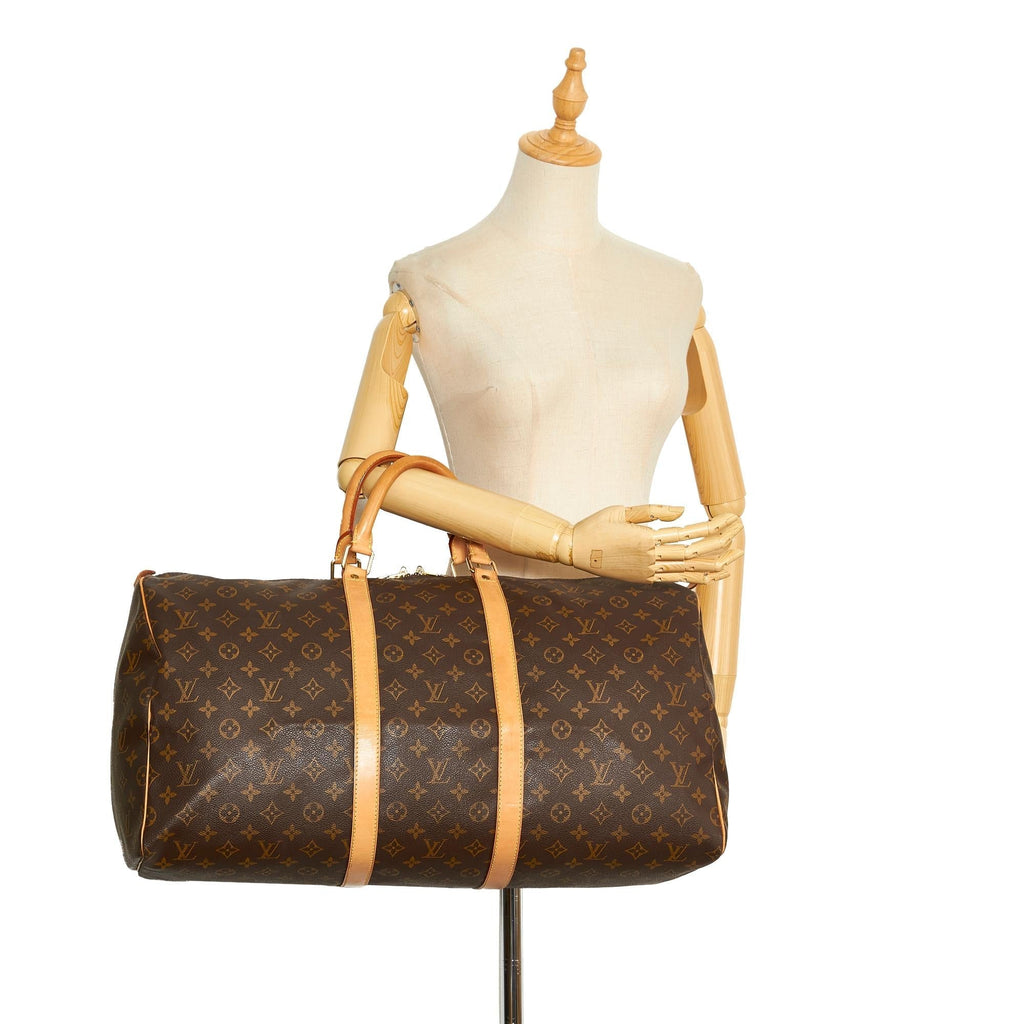Louis Vuitton Monogram Keepall 55 (SHG-VHt6p5)
