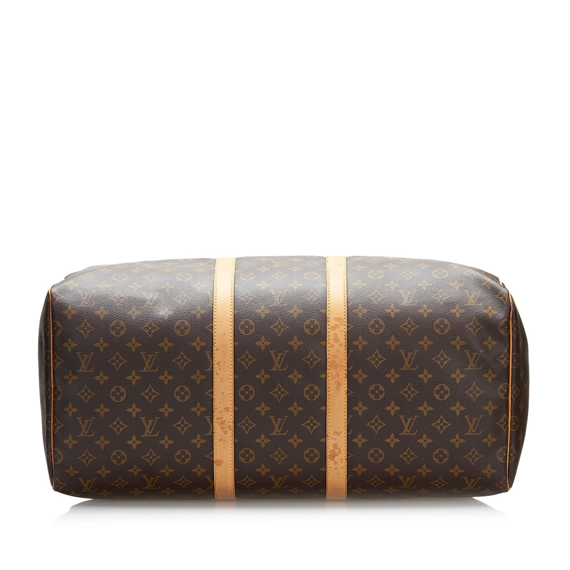 Louis Vuitton Monogram Keepall 55 (SHG-o1sFxZ)