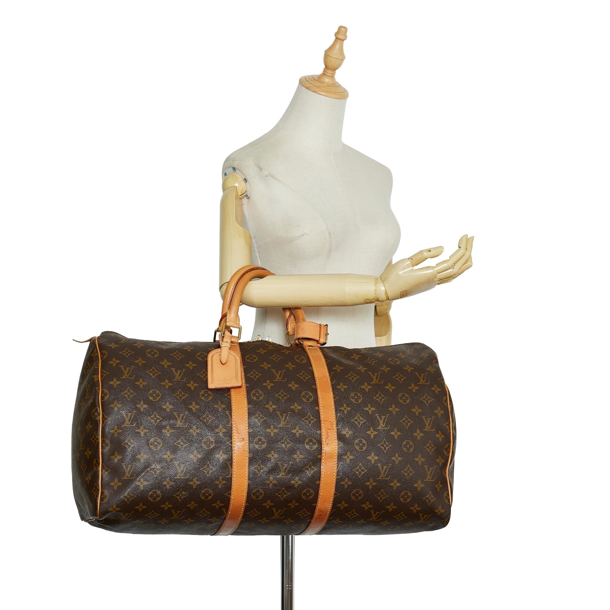 Louis Vuitton Monogram Keepall 55 (SHG-pjKDt8)