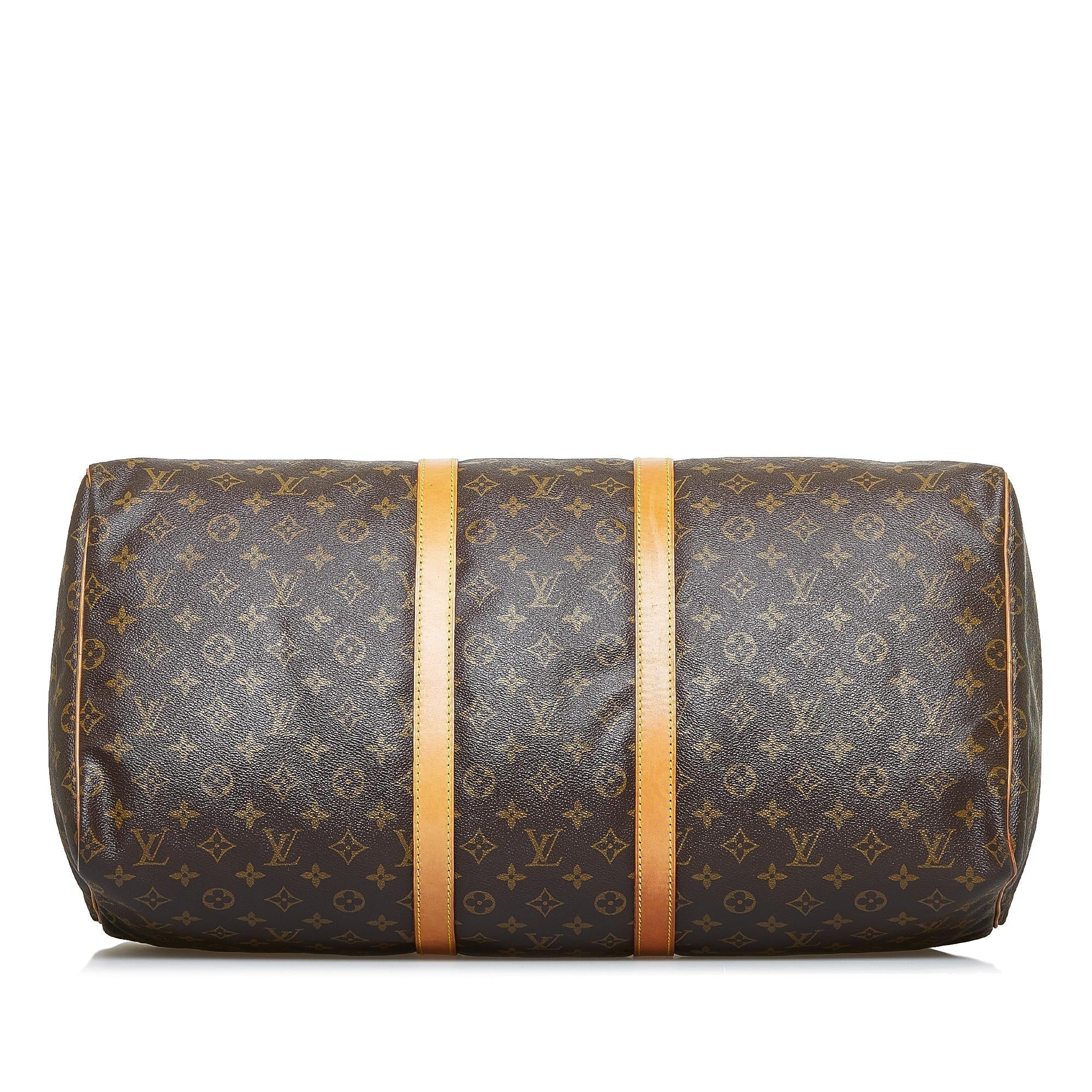 Louis Vuitton Monogram Keepall 55 (SHG-3nAVwN)