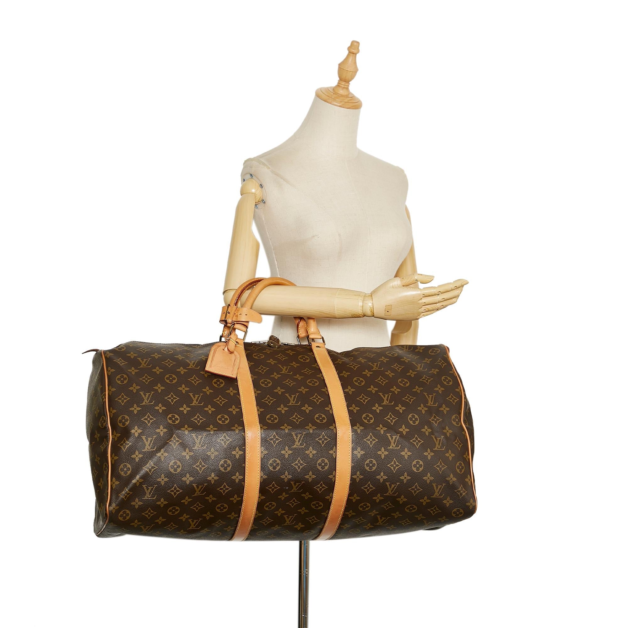 Louis Vuitton Monogram Keepall 60 (SHG-36870)