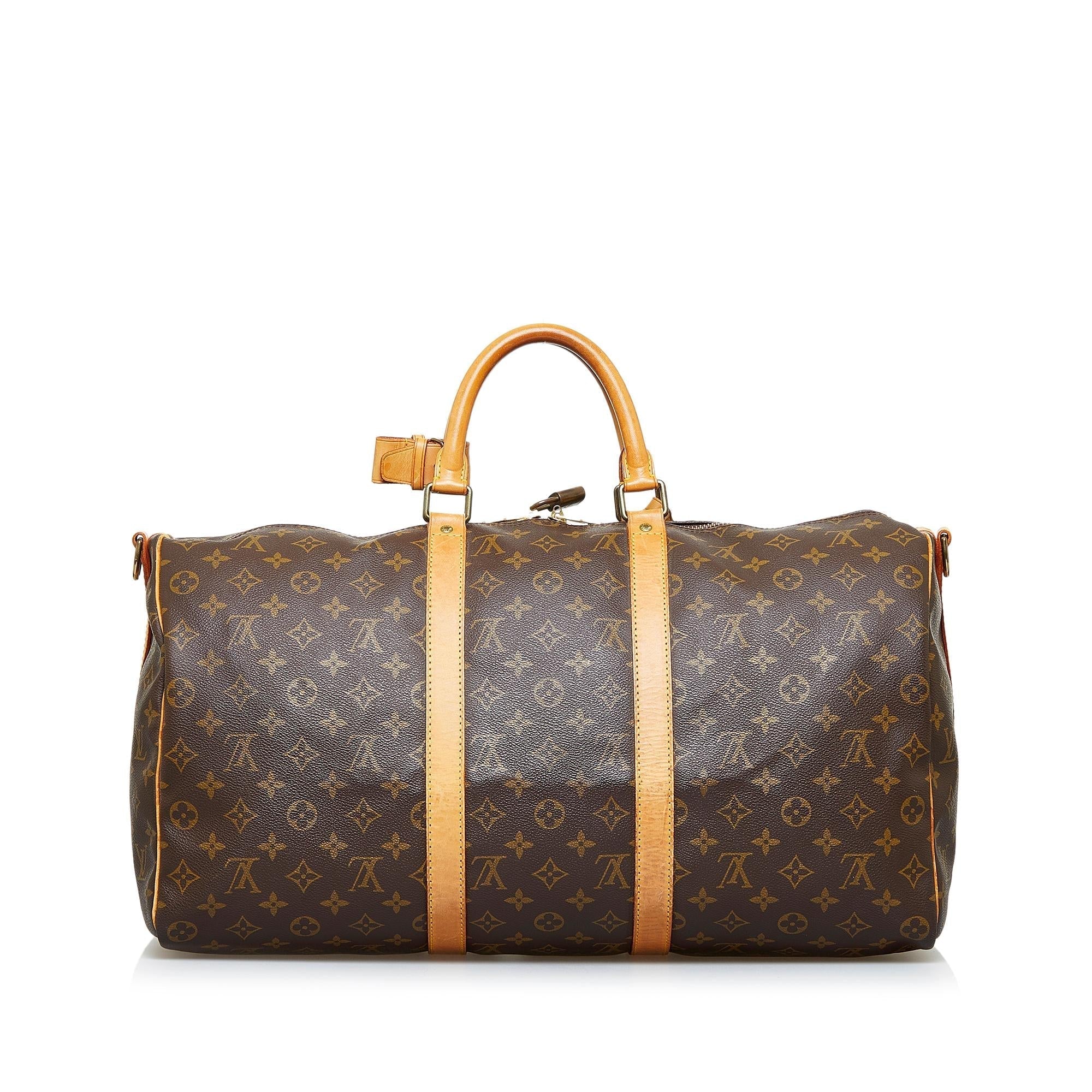 Louis Vuitton Monogram Keepall Bandouliere 50 (SHG-QVLC3P)