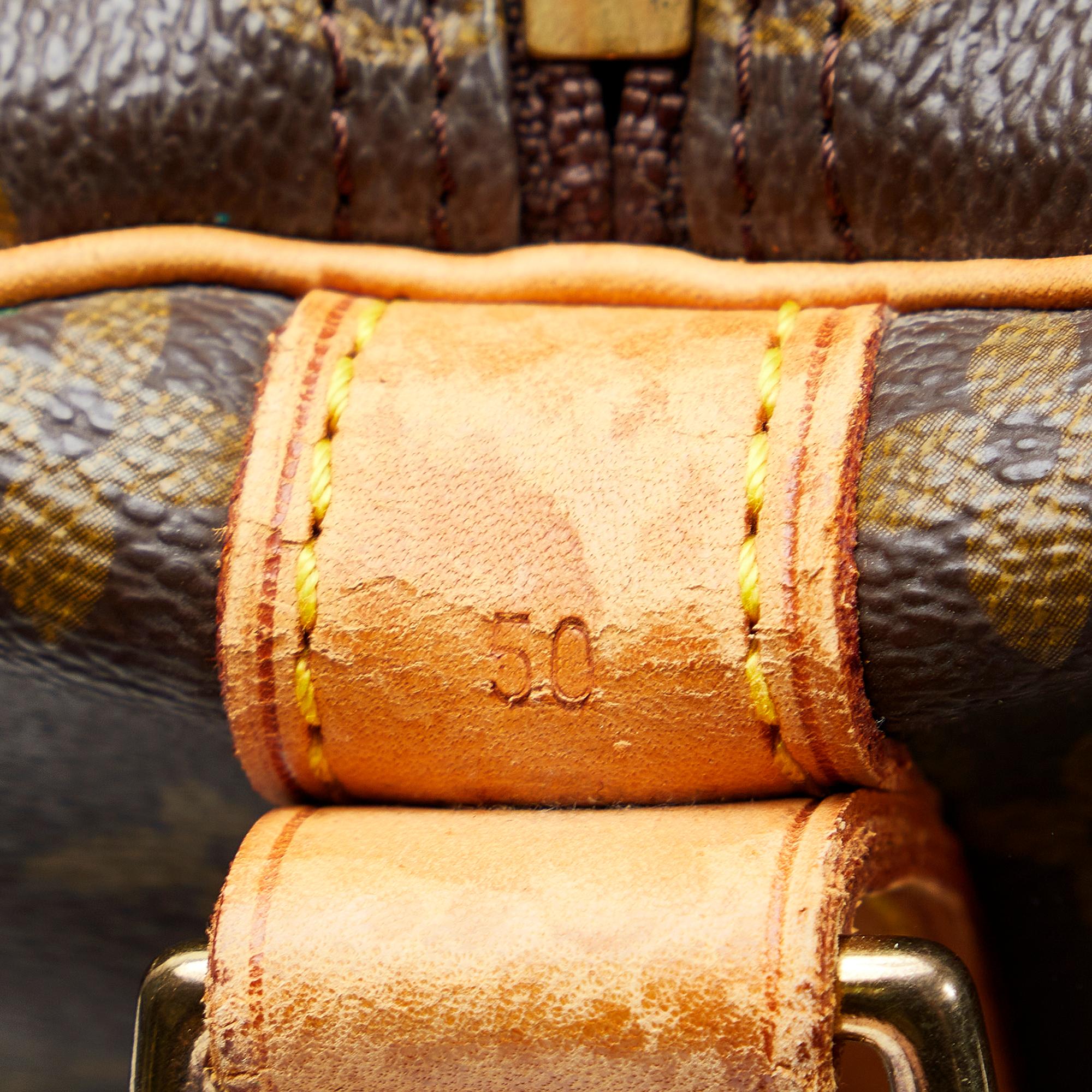 Louis Vuitton Monogram Keepall Bandouliere 50 (SHG-QVLC3P)