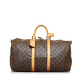 Louis Vuitton Monogram Keepall Bandouliere 50 (SHG-QVLC3P)