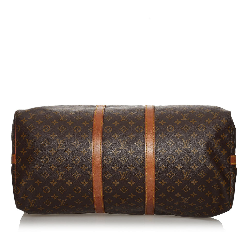 Louis Vuitton Monogram Keepall Bandouliere 55 (SHG-31224)