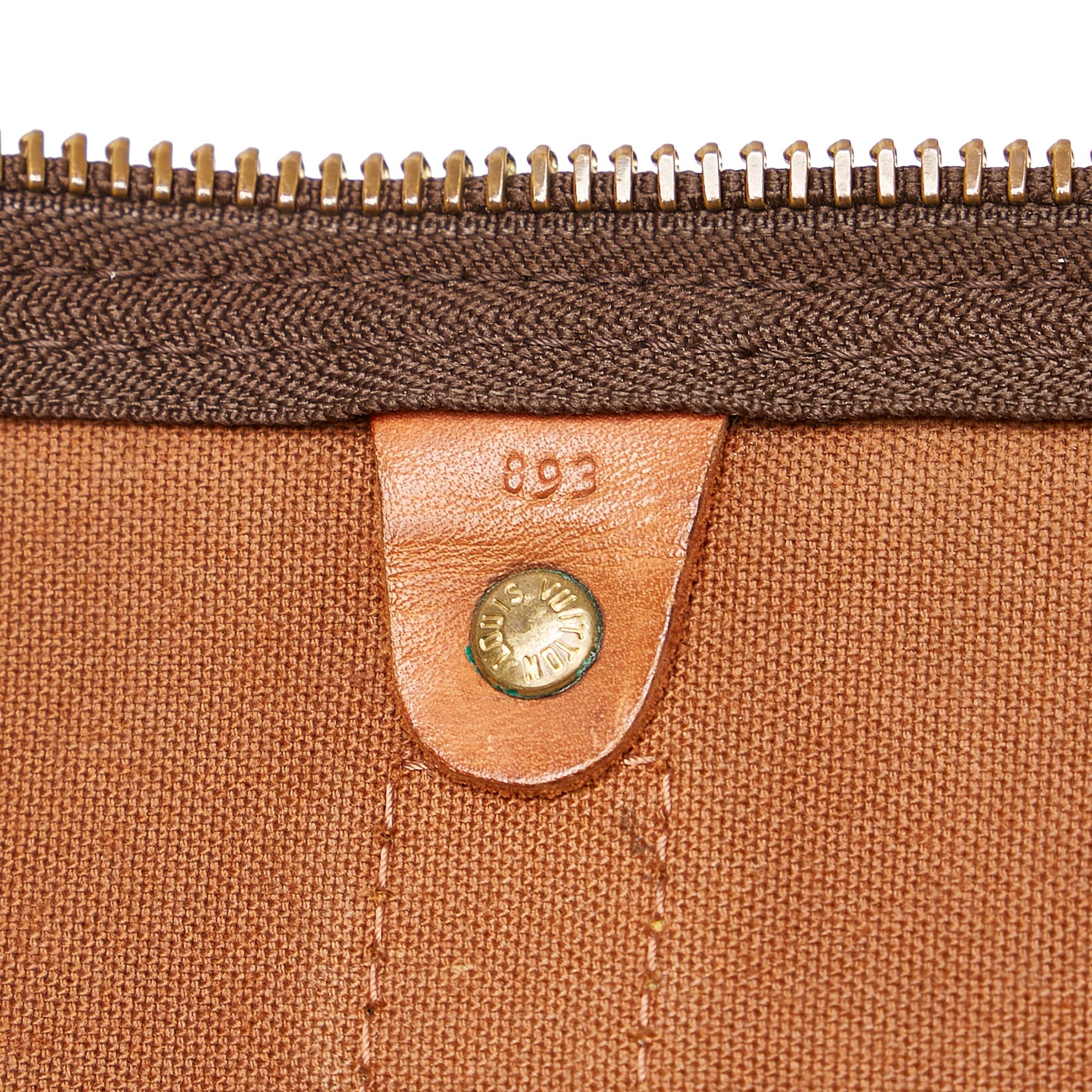 Louis Vuitton Monogram Keepall Bandouliere 55 (SHG-31224)