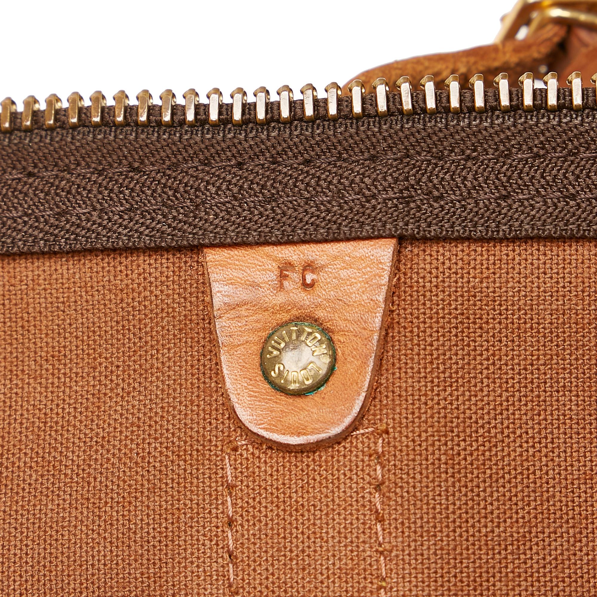 Louis Vuitton Monogram Keepall Bandouliere 55 (SHG-31224)