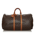 Louis Vuitton Monogram Keepall Bandouliere 55 (SHG-31224)