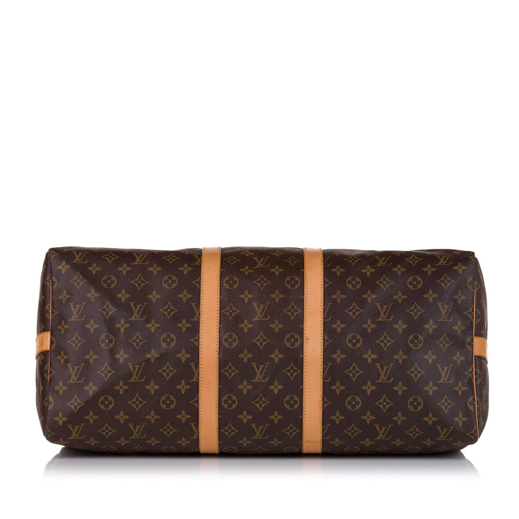 Louis Vuitton Monogram Keepall Bandouliere 55 (SHG-35116)