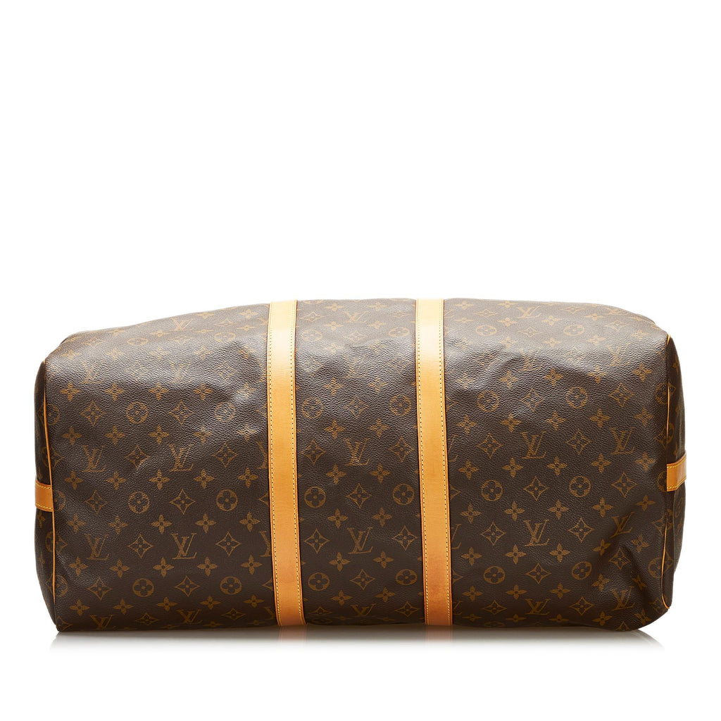Louis Vuitton Monogram Keepall Bandouliere 55 (SHG-35771)